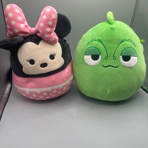 Disney Squishmallow bundle Pascal and Minnie Mouse together